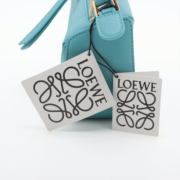 Loewe x Studio Ghibli Mini Puzzle Bag Leather 2 Way Handbag Blue - Picture 11 of 12